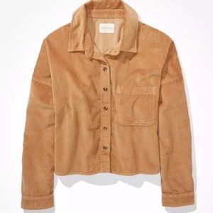American eagle corduroy cropped shirt/jacket